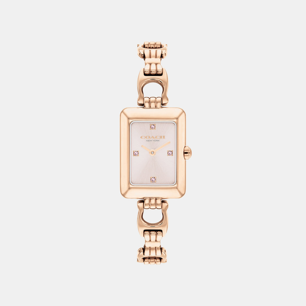 Mara Women Quartz Pink Dial Analog Stainless Steel Watch 14504695