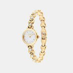 Iris Women Quartz White Dial Analog Stainless Steel Watch 14504699