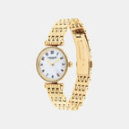 Cary Women Quartz White Mother Of Pearl Dial Analog Stainless Steel Watch 14504704
