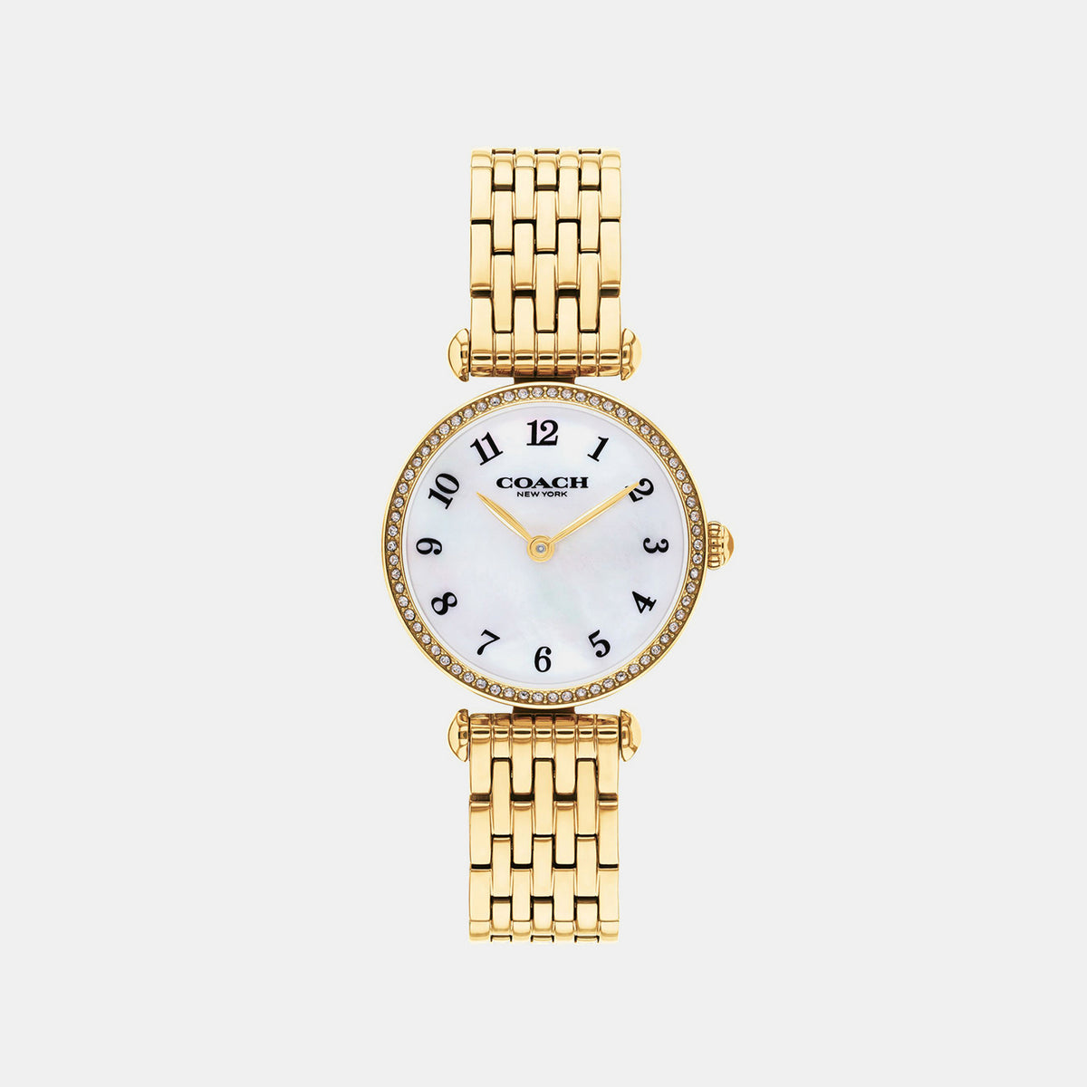 Cary Women Quartz White Mother Of Pearl Dial Analog Stainless Steel Watch 14504704