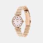Cary Women Quartz Mother Of Pearl Dial Analog Stainless Steel Watch 14504705