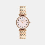 Cary Women Quartz Mother Of Pearl Dial Analog Stainless Steel Watch 14504705