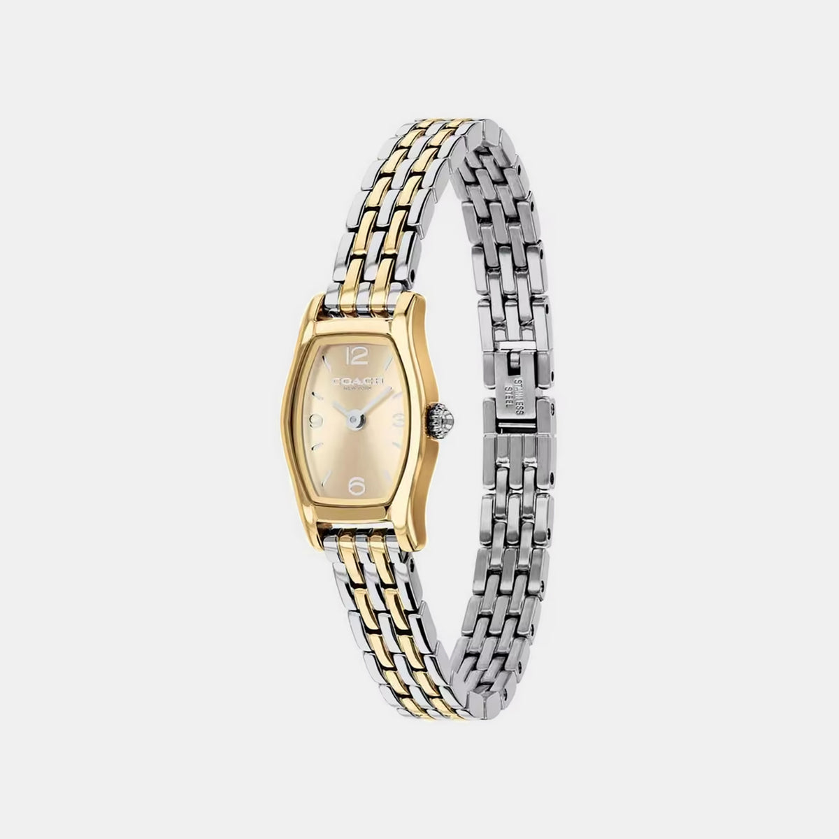 Greta Women Quartz Champagne Dial Analog Stainless Steel Watch 14504718