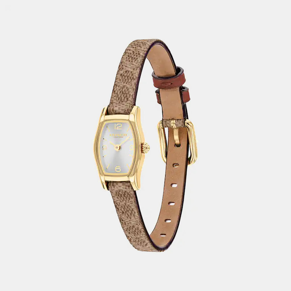 Greta Women Quartz Silver Dial Analog Leather Watch 14504720