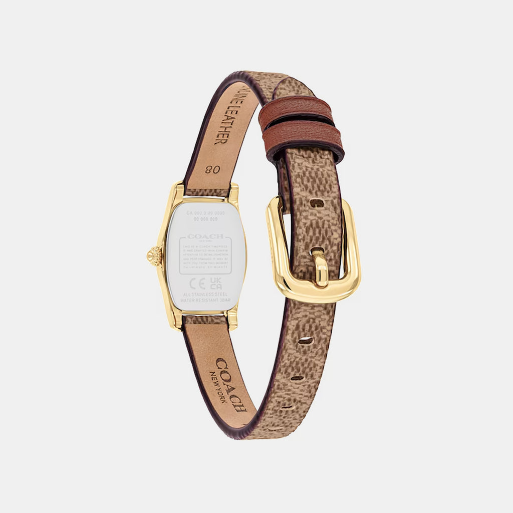 Greta Women Quartz Silver Dial Analog Leather Watch 14504720