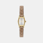 Greta Women Quartz Silver Dial Analog Leather Watch 14504720
