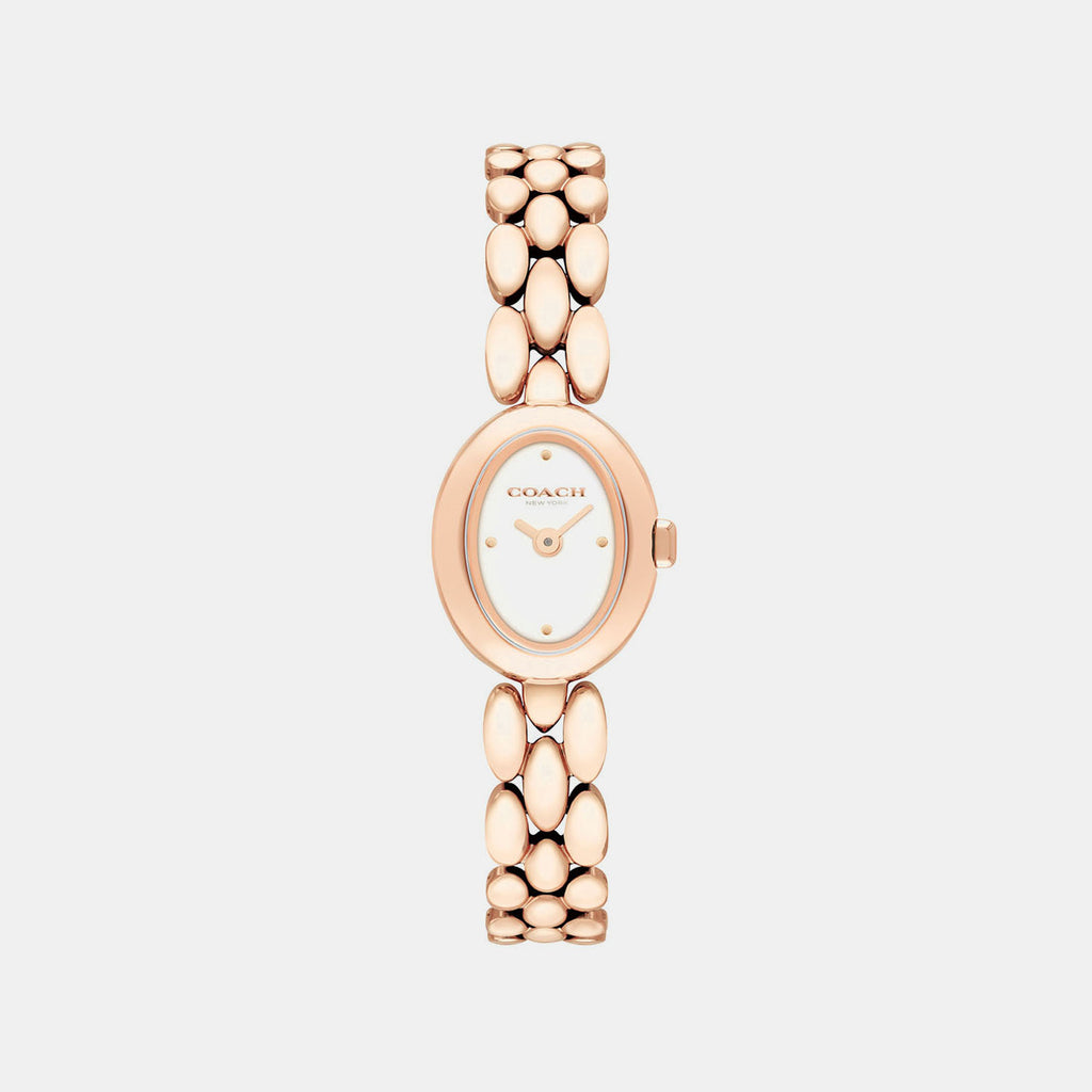 Gleam Women Quartz White Dial Analog Stainless Steel Watch 14504737