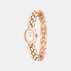 Gleam Women Quartz White Dial Analog Stainless Steel Watch 14504737