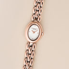 Gleam Women Quartz White Dial Analog Stainless Steel Watch 14504737