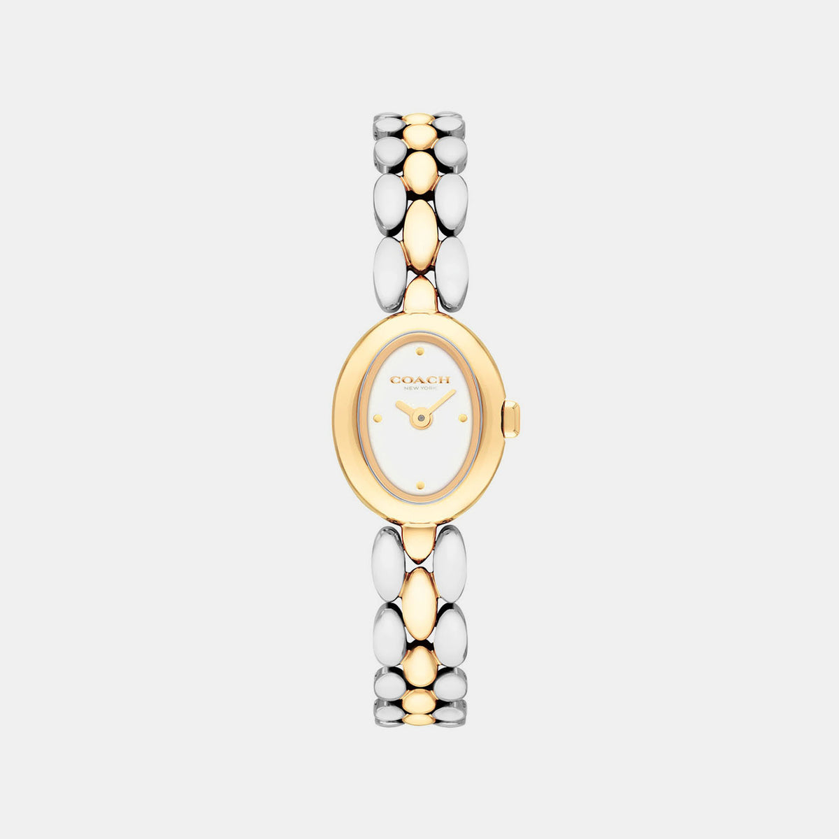 Moderne Women Quartz White Dial Analog Stainless Steel Watch 14504738