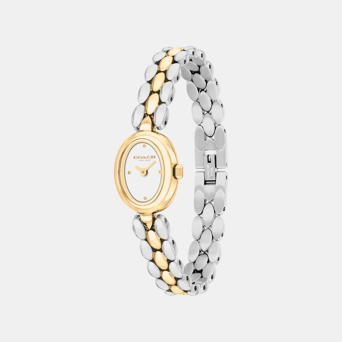 Moderne Women Quartz White Dial Analog Stainless Steel Watch 14504738