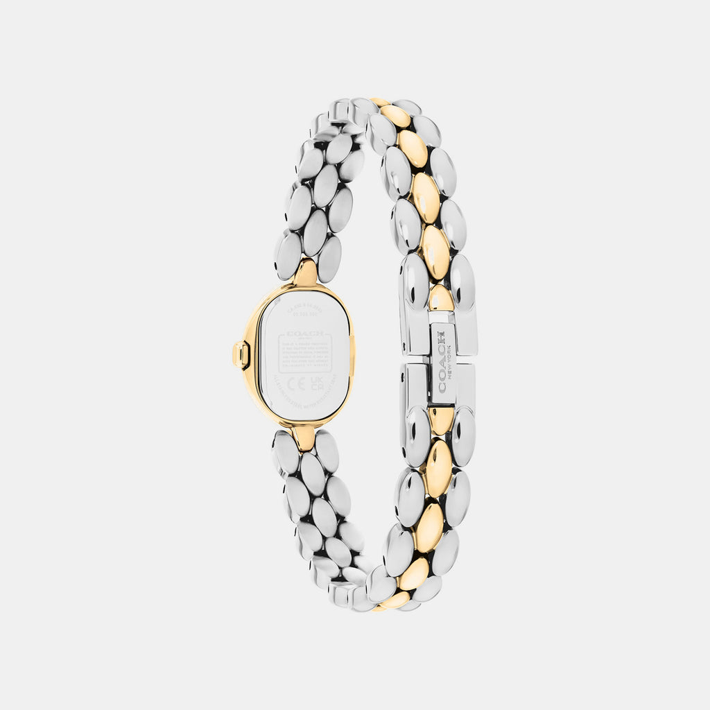 Moderne Women Quartz White Dial Analog Stainless Steel Watch 14504738