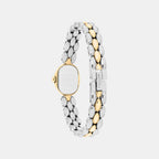 Moderne Women Quartz White Dial Analog Stainless Steel Watch 14504738