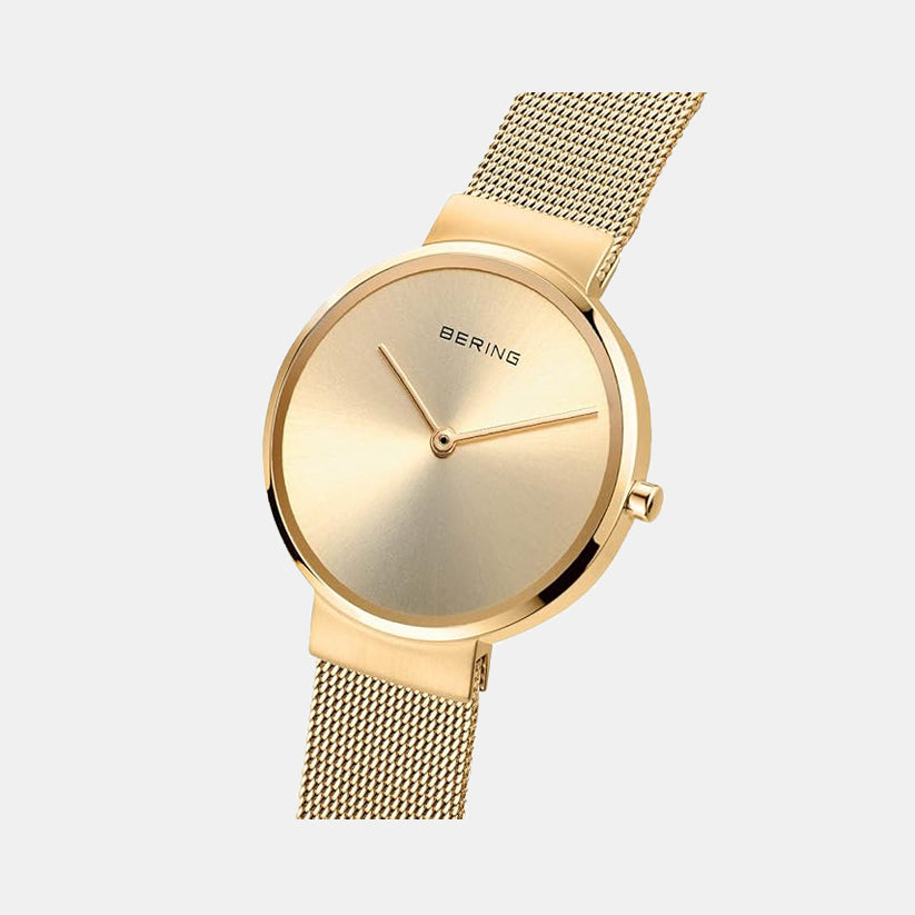 Bering Stainless Steel Round watch