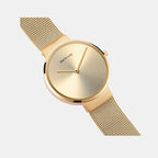 Bering Women Round Gold watch