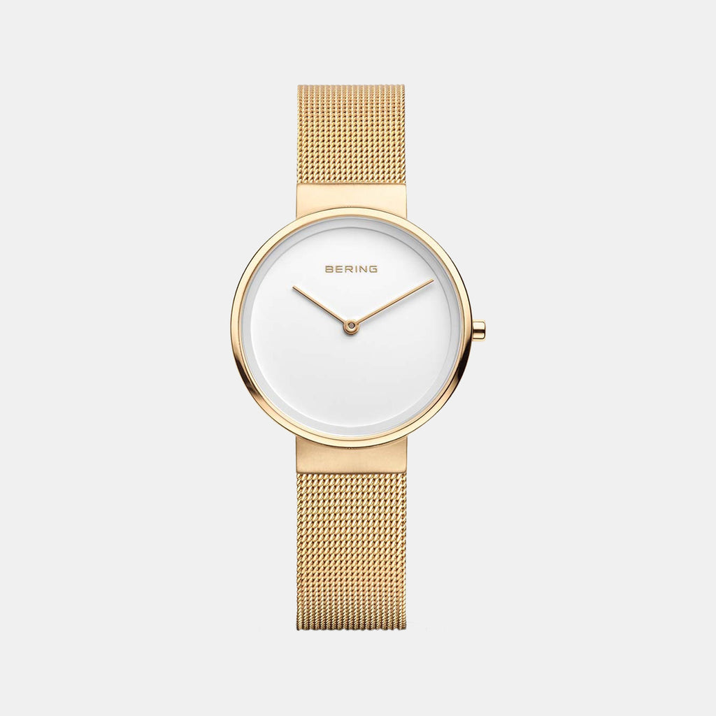 Bering Round White Analog watch