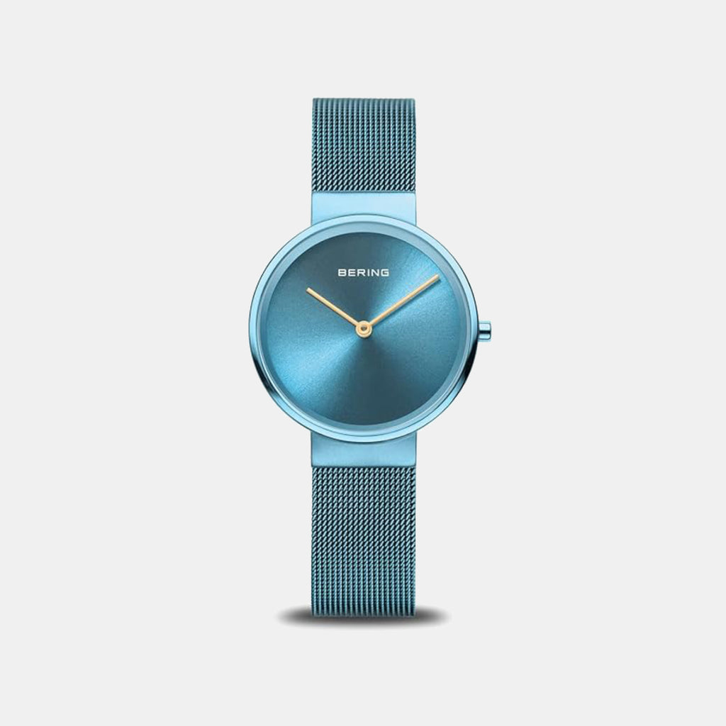 Bering Round Blue Analog watch