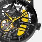 Paddock Women Automatic Black Dial Analog Leather Watch 145G849