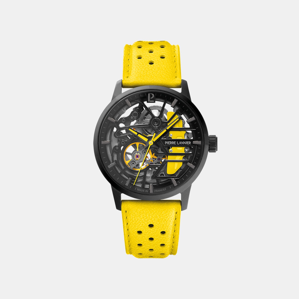 Paddock Women Automatic Black Dial Analog Leather Watch 145G849