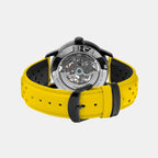 Paddock Women Automatic Black Dial Analog Leather Watch 145G849