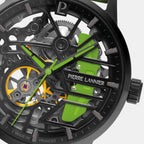 Paddock Women Automatic Black Dial Analog Leather Watch 145G877