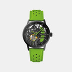 Paddock Women Automatic Black Dial Analog Leather Watch 145G877