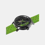 Paddock Women Automatic Black Dial Analog Leather Watch 145G877