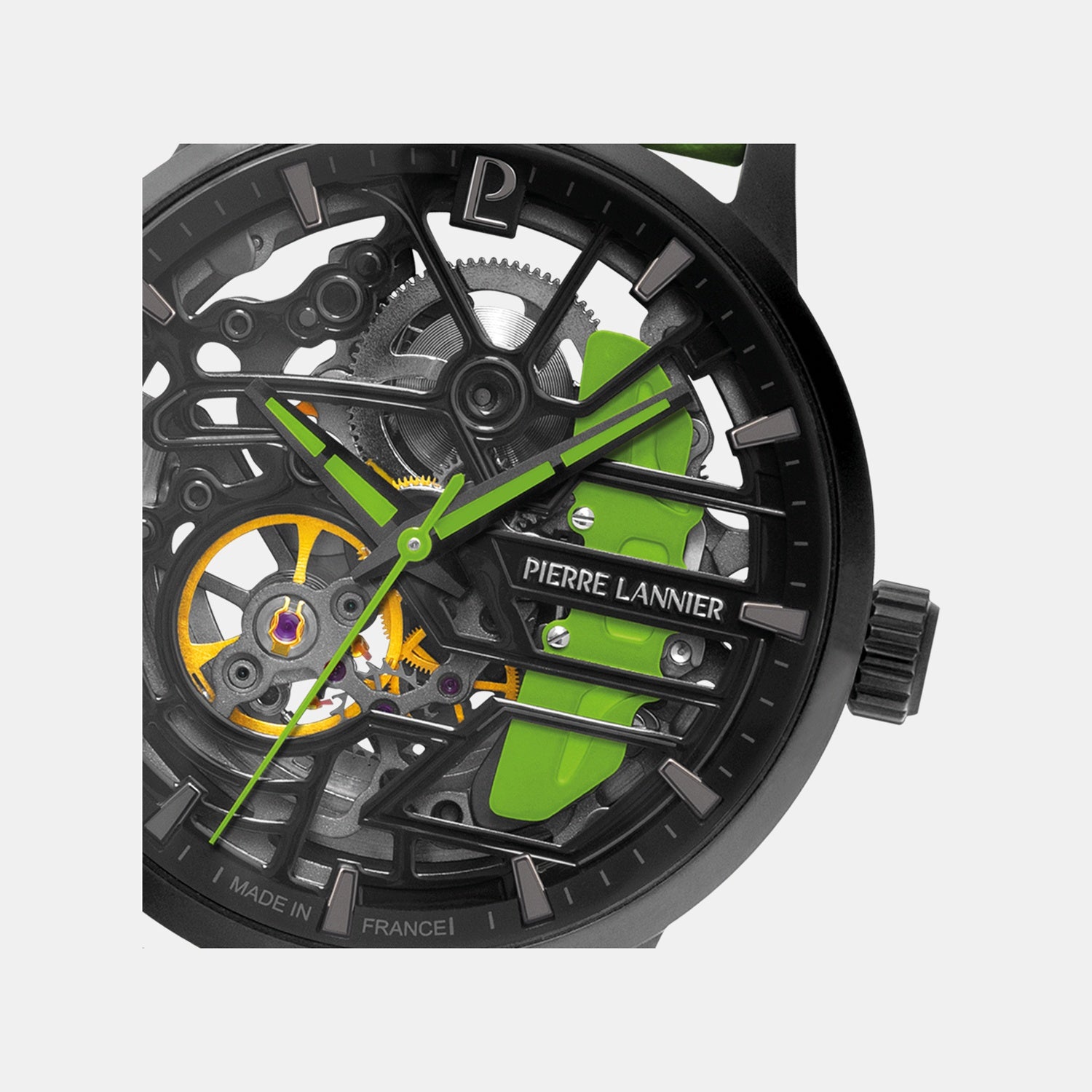 Paddock Women Automatic Black Dial Analog Leather Watch 145G877