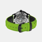 Paddock Women Automatic Black Dial Analog Leather Watch 145G877