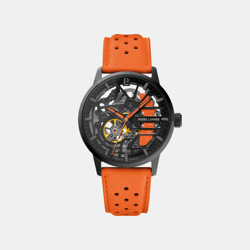 Paddock Women Automatic Black Dial Analog Leather Watch 145G899