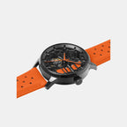 Paddock Women Automatic Black Dial Analog Leather Watch 145G899