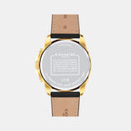 Greyson Men Quartz Black Dial Chronograph Calf Watch 14602631