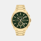 Coach Round Green Chronograph watch