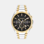 Coach Round Black Chronograph watch