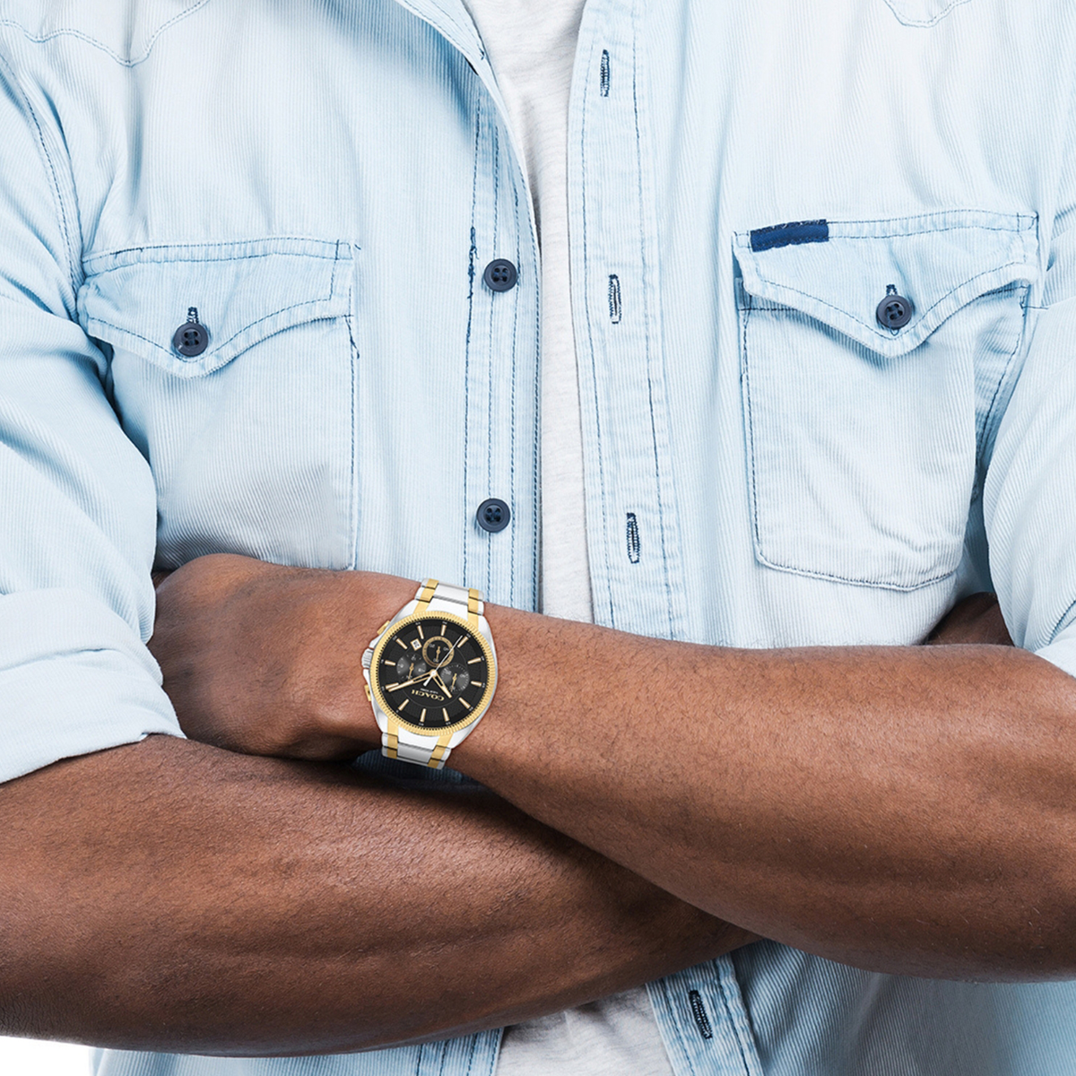 Coach Stainless Steel Round watch