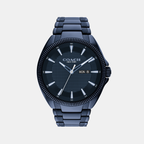 Coach Round Blue Analog watch