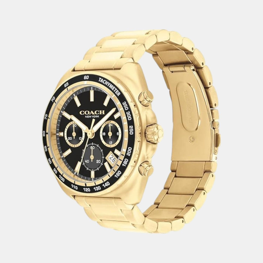 Charter Men Quartz Black Dial Chronograph Stainless Steel Watch 14602703