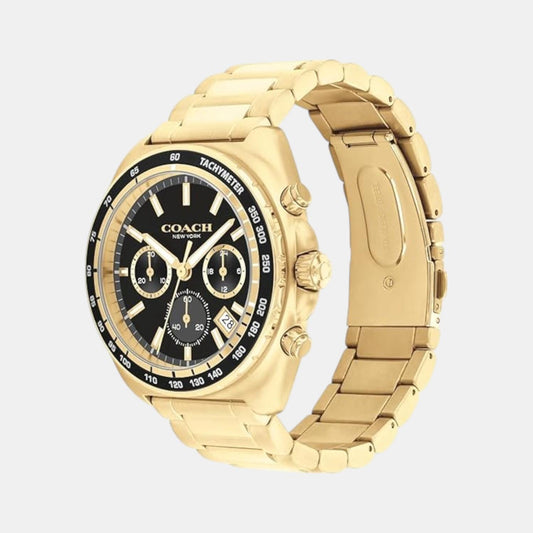 Charter Men Quartz Black Dial Chronograph Stainless Steel Watch 14602703