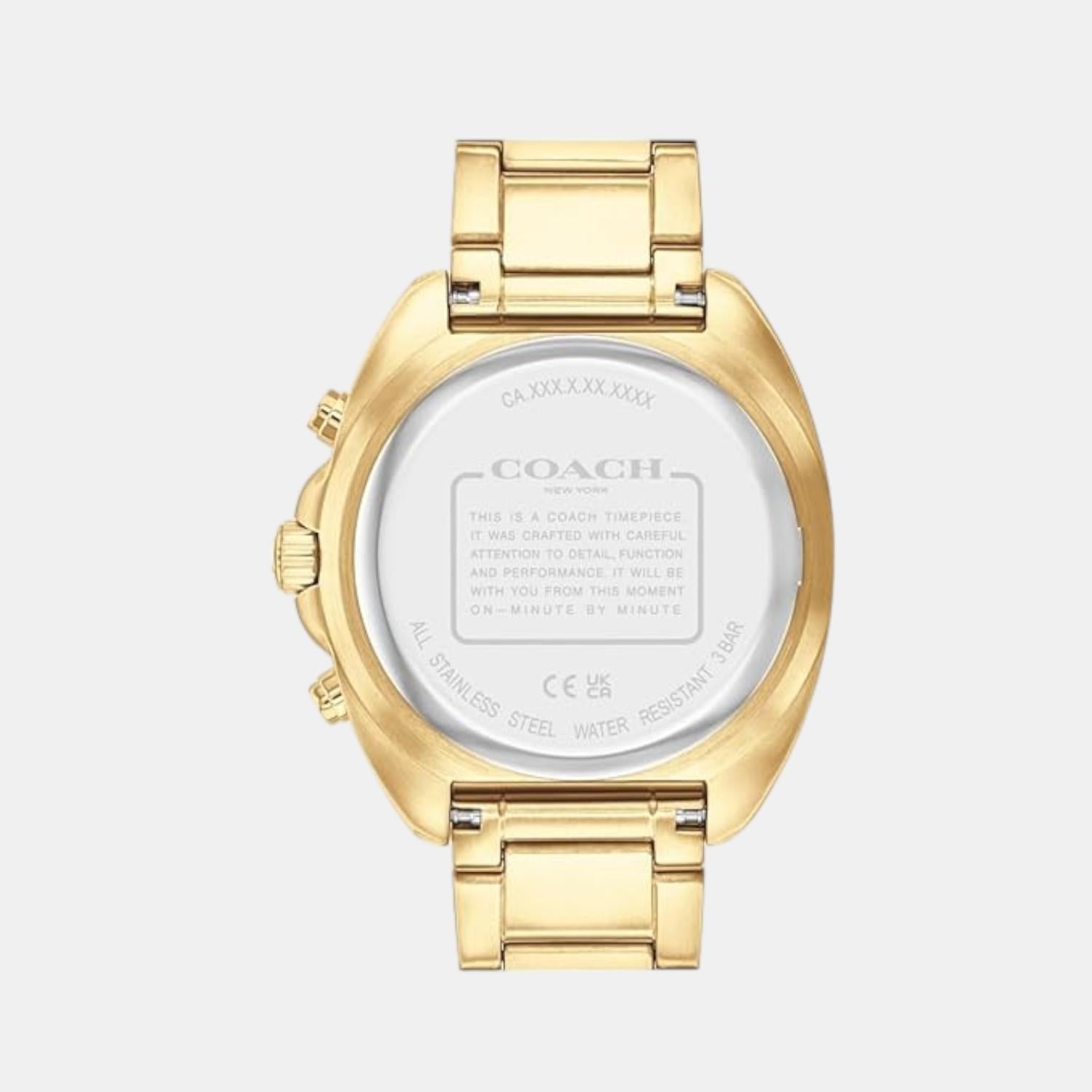 Charter Men Quartz Black Dial Chronograph Stainless Steel Watch 14602703