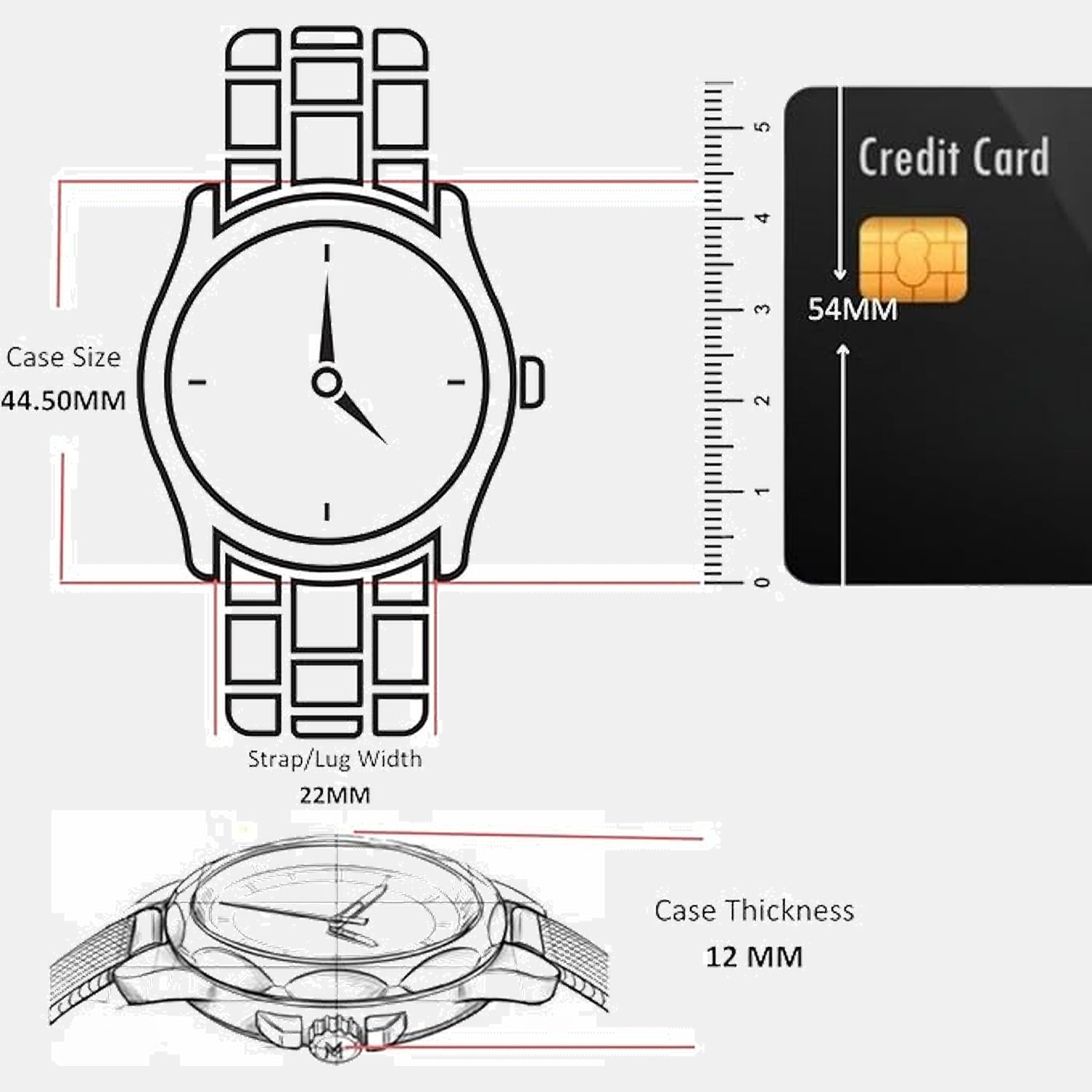 Charter Men Quartz Black Dial Chronograph Stainless Steel Watch 14602703