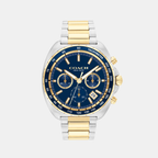 Coach Tonneau Blue Chronograph watch