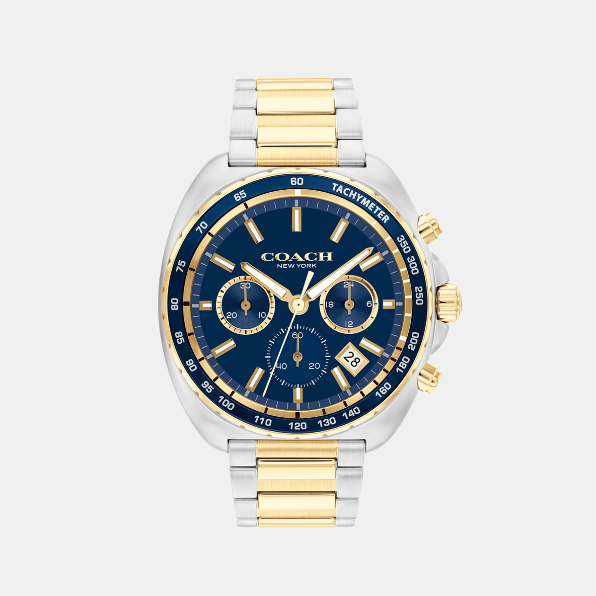 Coach Tonneau Blue Chronograph watch