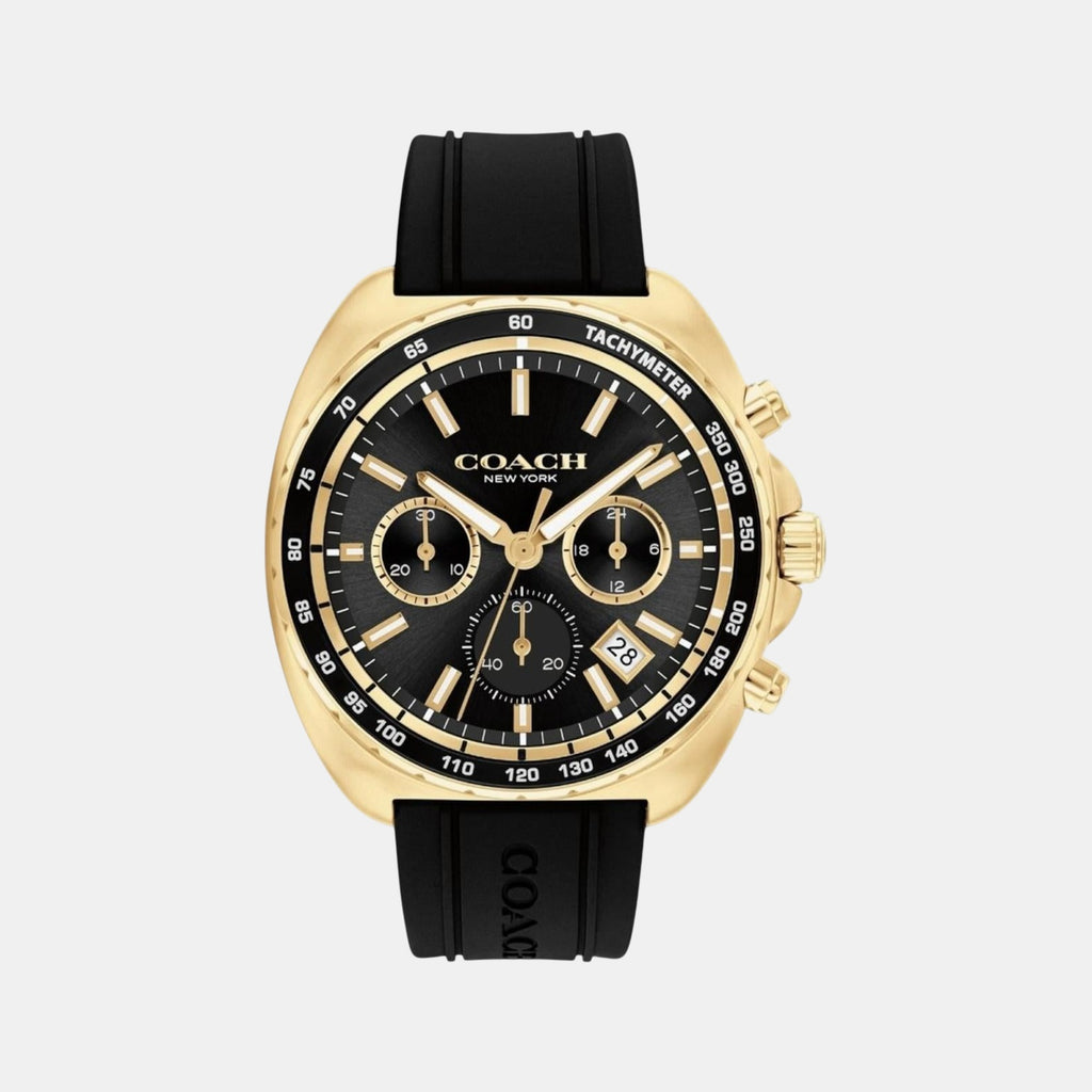 Charter Men Quartz Black Dial Chronograph Silicone Watch 14602708