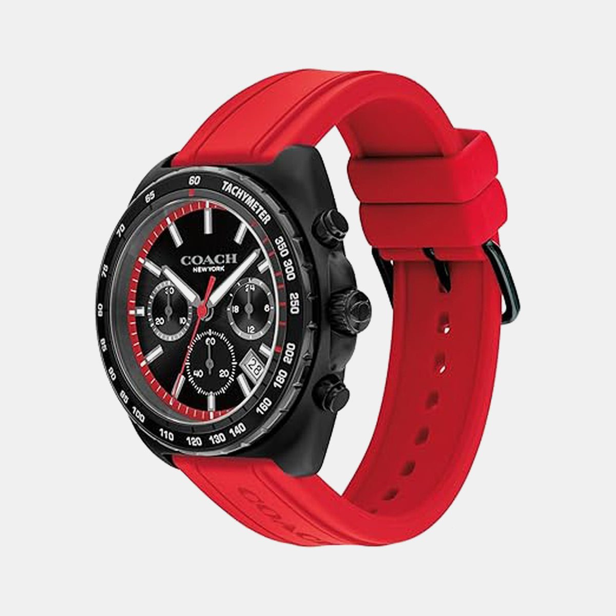 Charter Men Quartz Black Dial Chronograph Silicone Watch 14602710