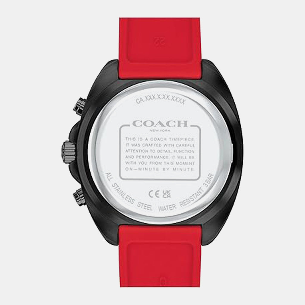 Charter Men Quartz Black Dial Chronograph Silicone Watch 14602710