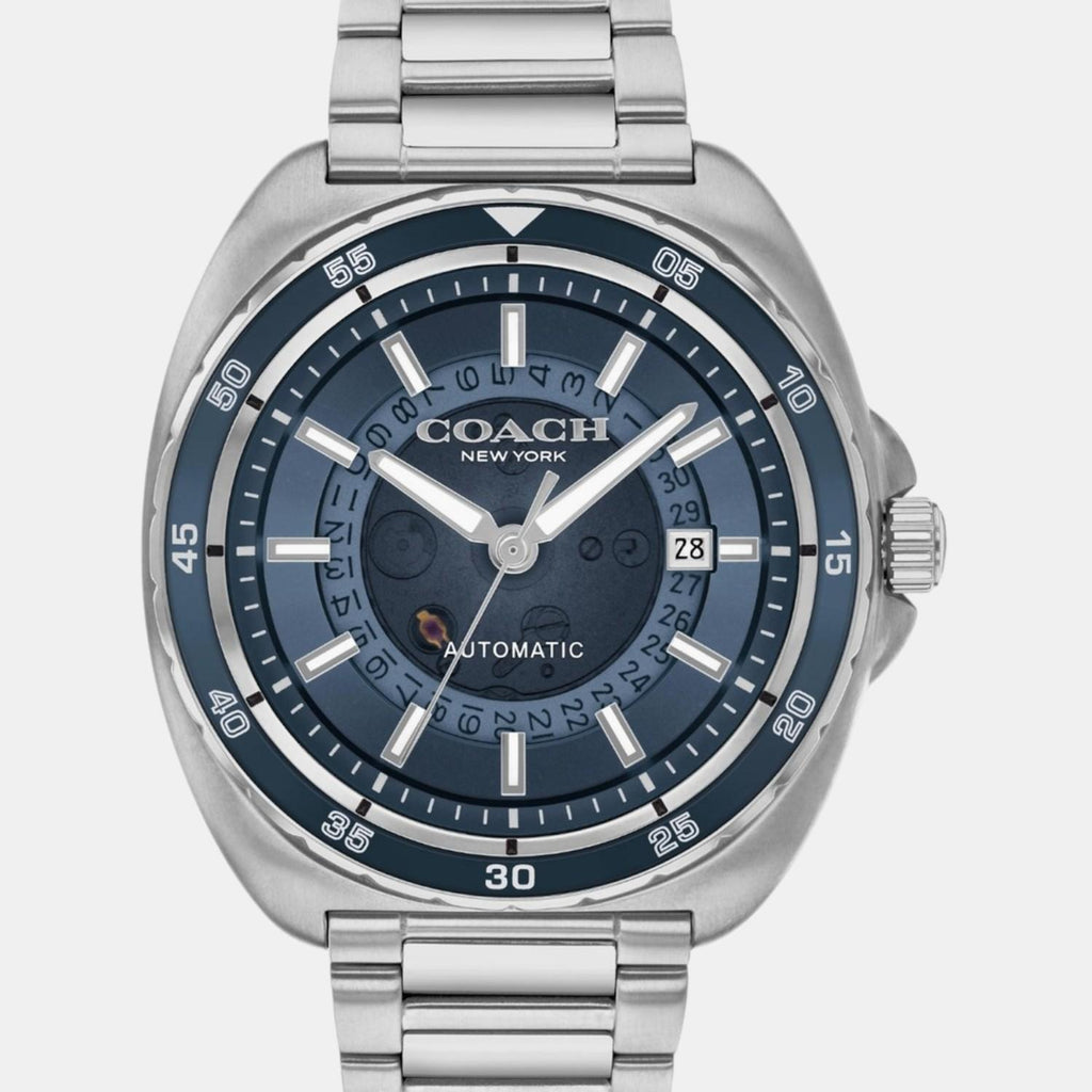Charter Men Automatic Blue Dial Analog Stainless Steel Watch 14602711