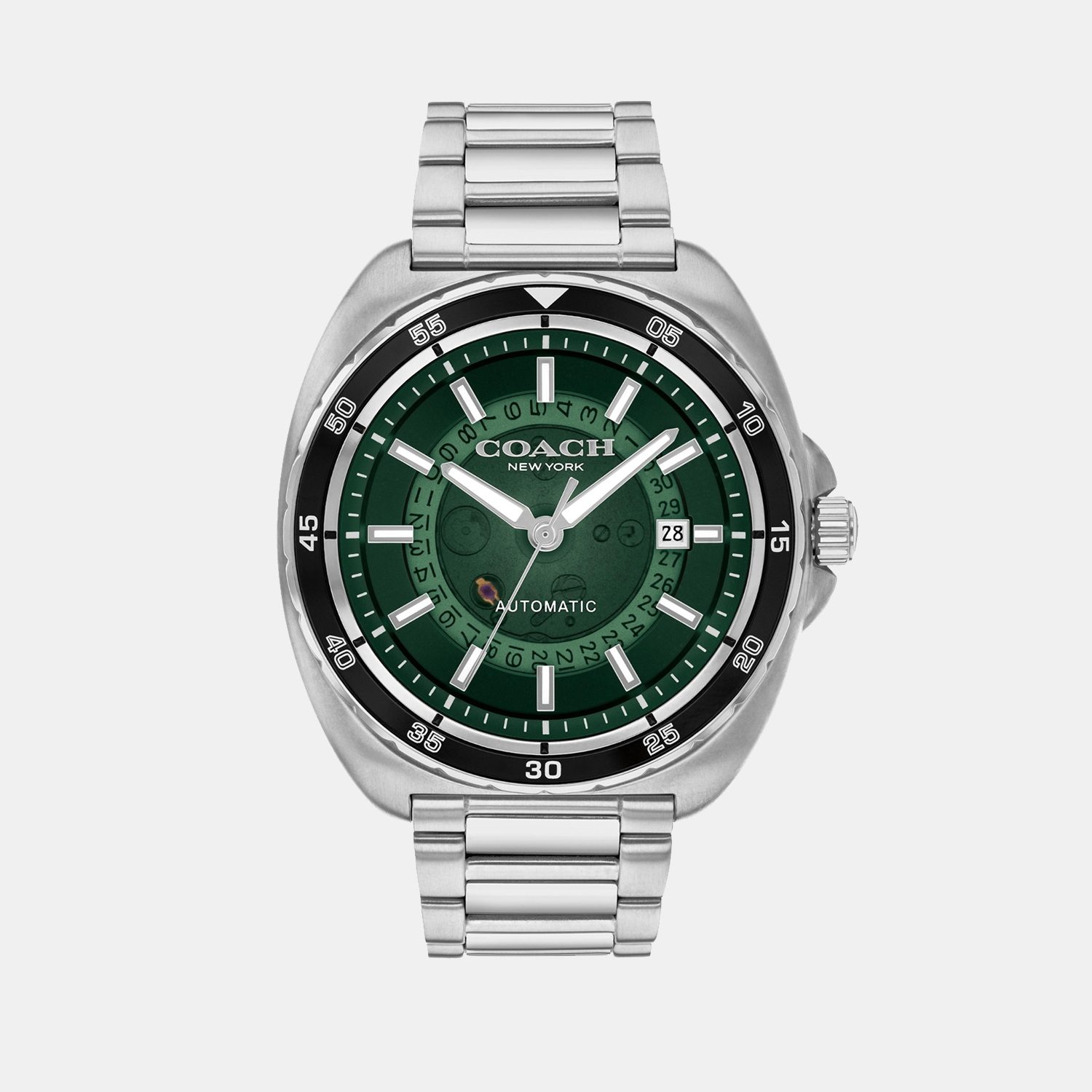Coach Round Green Analog watch