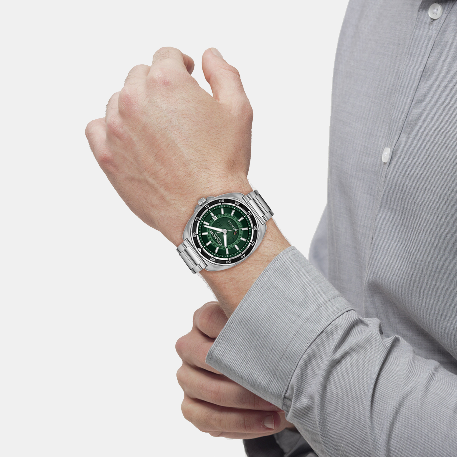 Coach Stainless Steel Round watch