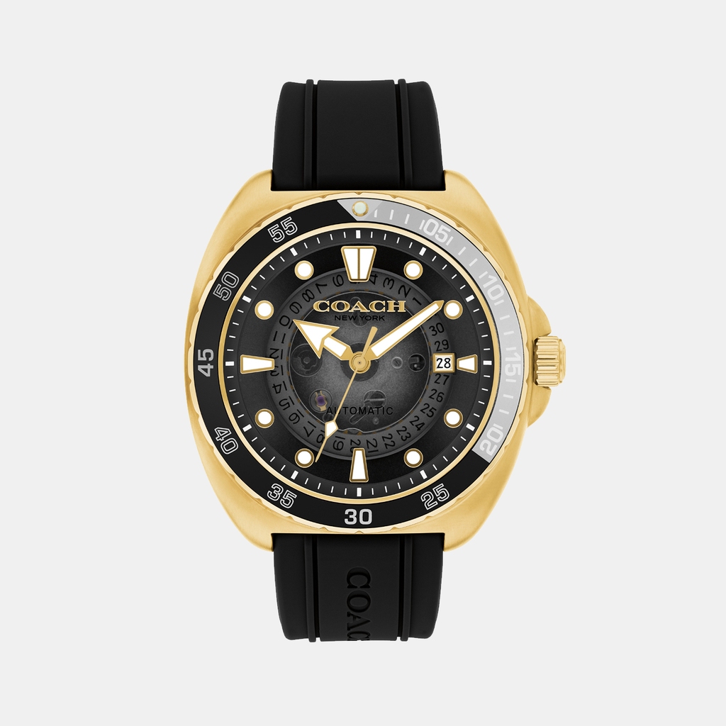 Coach Tonneau Black Analog watch