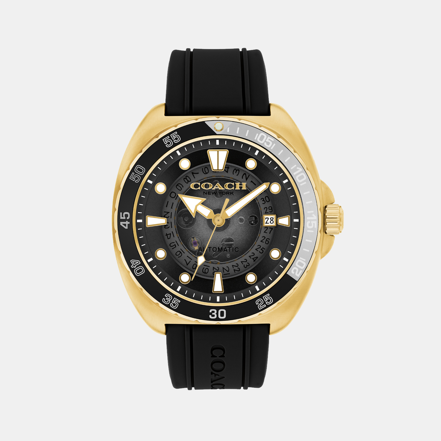 Coach Tonneau Black Analog watch